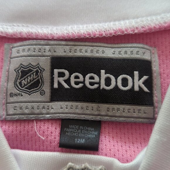 Reebok Baby Pink and White Maple Leafs Jersey - Size 12 Months NWOT - Picture 3 of 5
